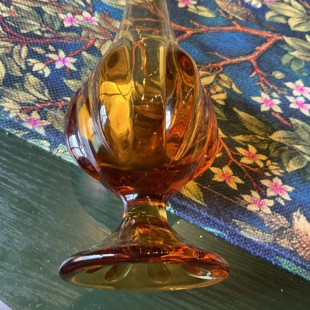 Vintage MCM Viking Glass Six Petal Swung 12